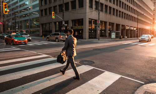 man walking