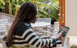 woman on laptop